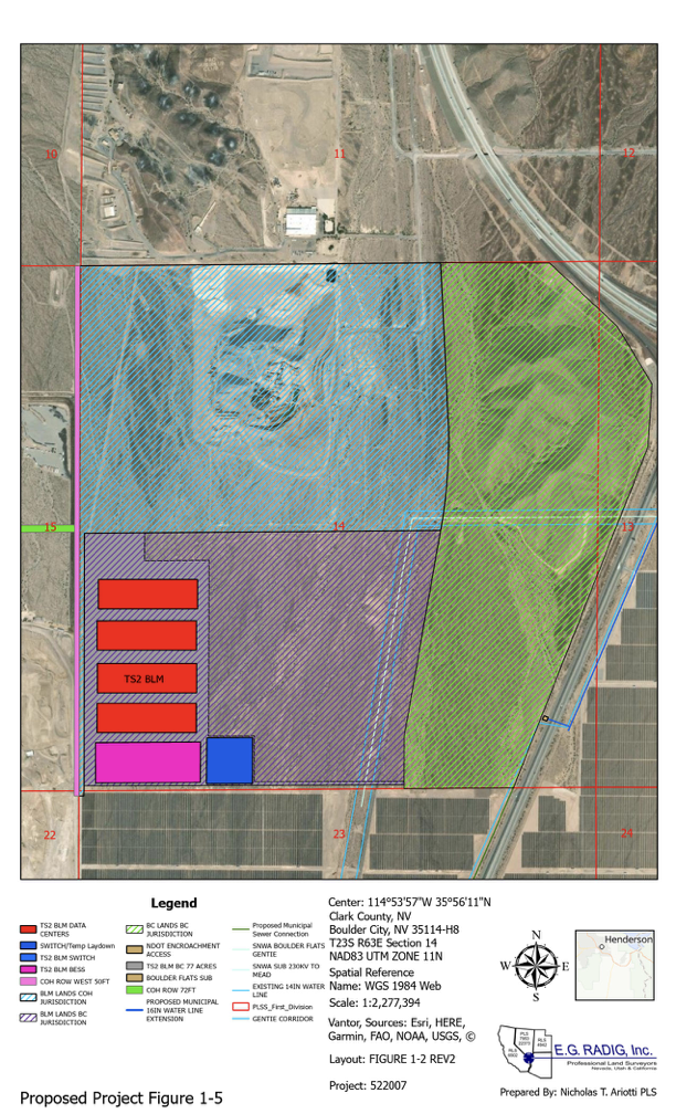 TS2 Data Center site plan — Boulder City, Nevada